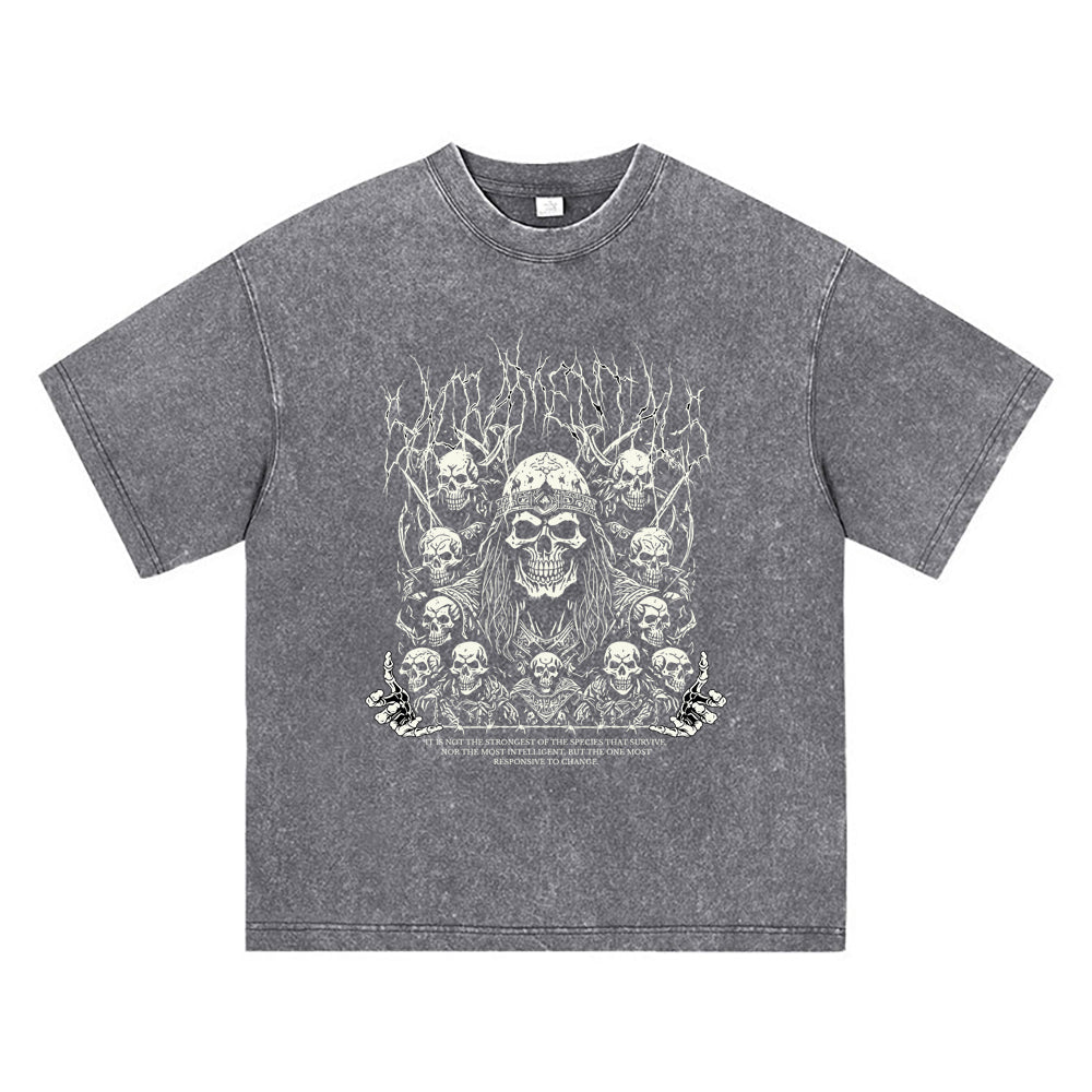 270GSM Heavy Cotton T-SHirt ACID Tees Washed Vintage T-Shirts Sacramentals DTG Print TShirts