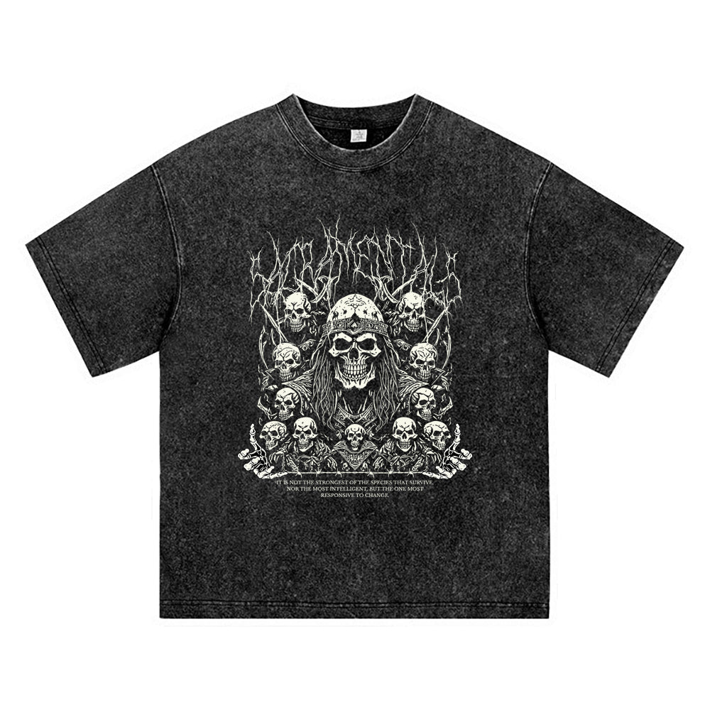 270GSM Heavy Cotton T-SHirt ACID Tees Washed Vintage T-Shirts Sacramentals DTG Print TShirts