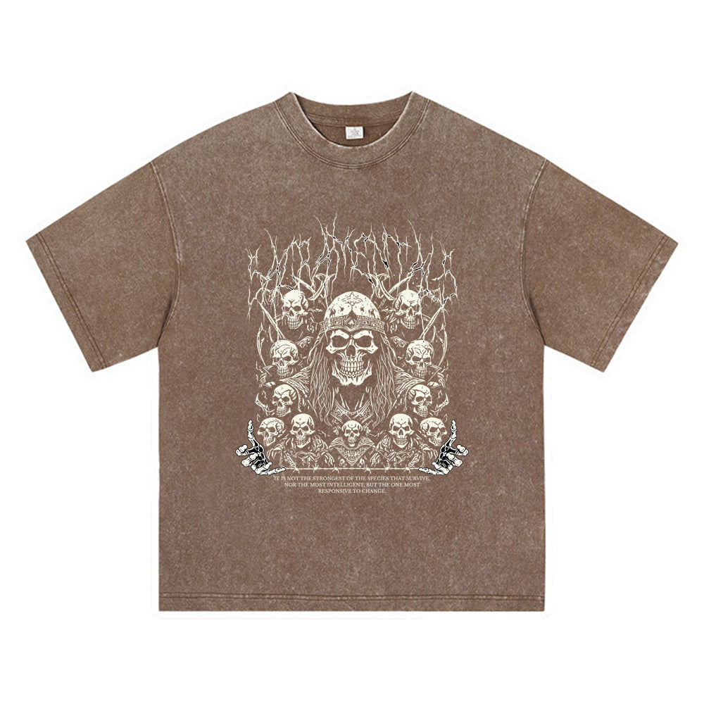 270GSM Heavy Cotton T-SHirt ACID Tees Washed Vintage T-Shirts Sacramentals DTG Print TShirts